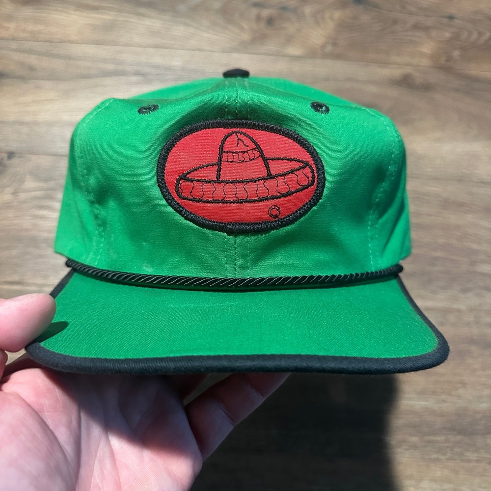 Vintage Lee Trevino 1976 Texace Green Sombrero Rope Snapback Golf Hat Men XL